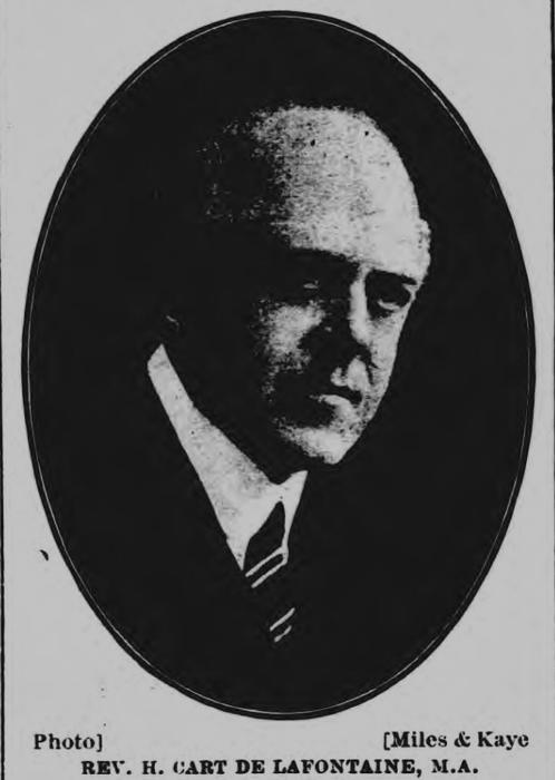 The Reverend Henry Thomas Cart de Lafontaine MA